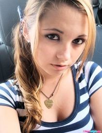 Cute blonde teen